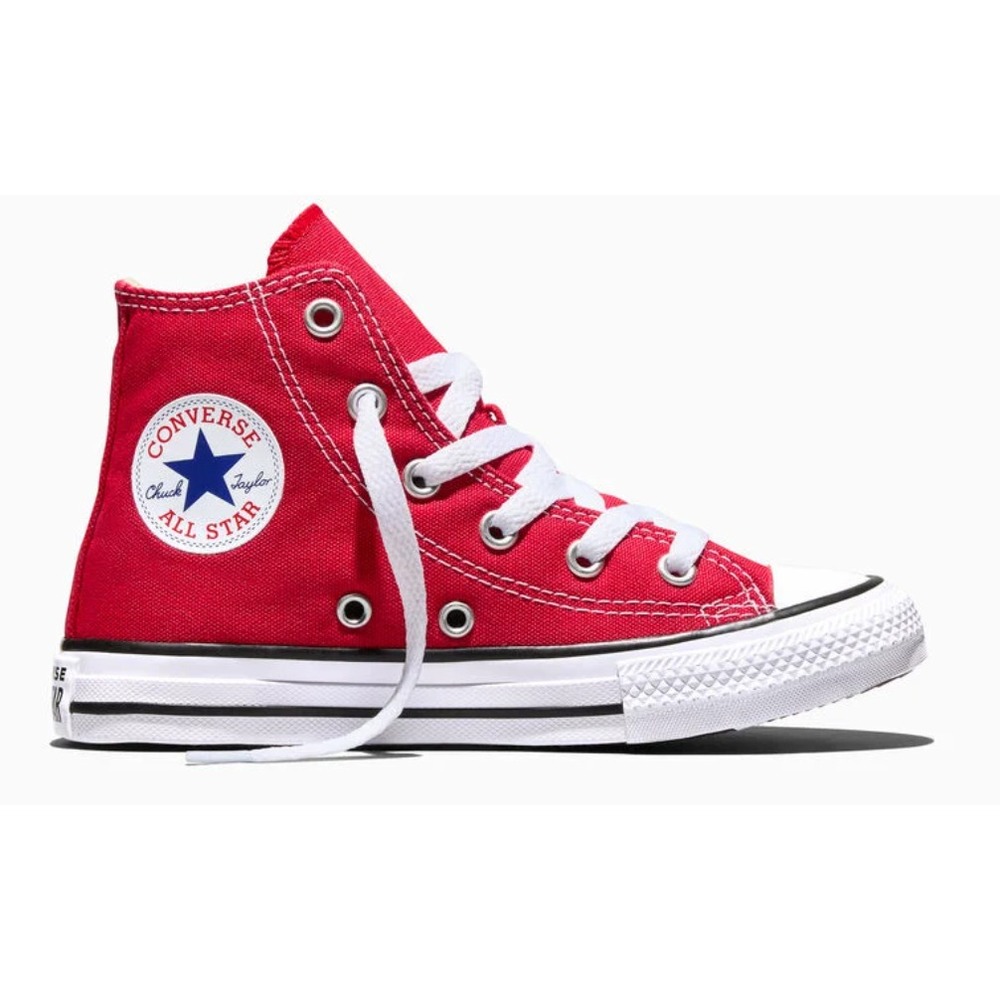 Converse Chuck Taylor All Star High Top Sneaker‎ Red Size 2 - Picture 7 of 12